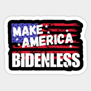 Make America Bidenless Sticker